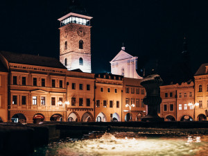Zasněžené Budějce. Foto: Jan Krejčí