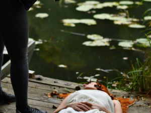 Karolína při práci