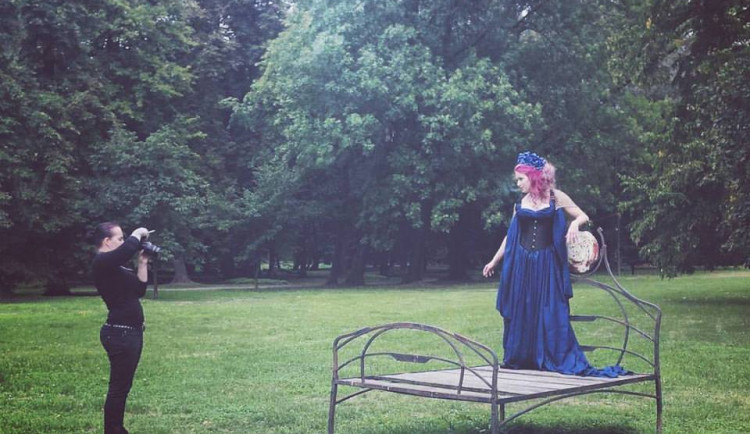 Karolína při práci