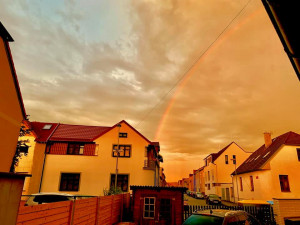 FOTO: Nebeská show nad jihem Čech. Duhu jste zachytili na mnoha místech