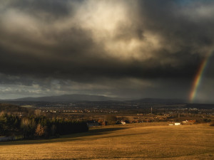 Bouře Sabine v Budějcích