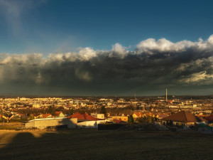 Bouře Sabine v Budějcích