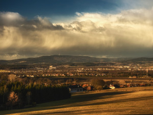 Bouře Sabine v Budějcích