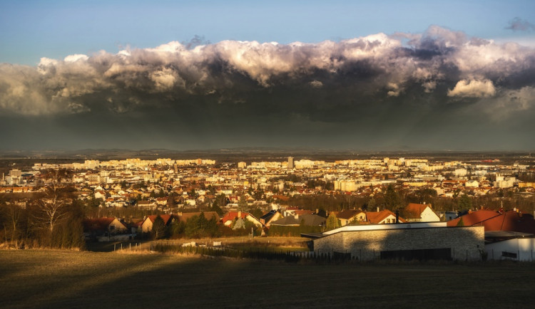 Bouře Sabine v Budějcích