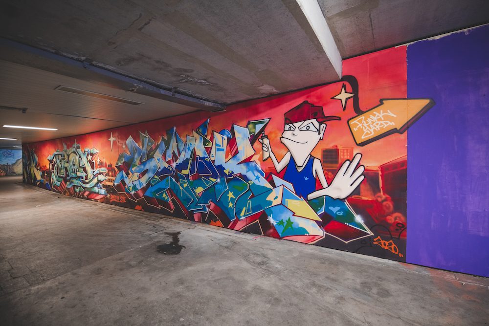 Graffiti v podchodu