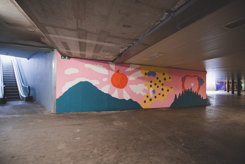 Graffiti v podchodu