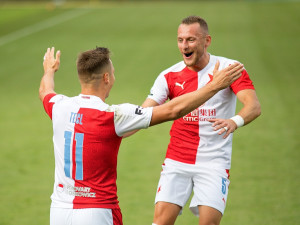 FOTOGALERIE: Slavia na jihu Čech dominovala a vykročila za obhajobou