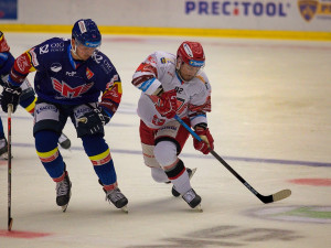 FOTOGALERIE: Motor se po sedmi letech vrátil do extraligy, doma nestačil na neoblíbený Mountfield