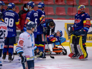 FOTOGALERIE: Výsledková krize pokračuje. Motor doma nestačil ani na Liberec, Bílí Tygři vyhráli 5:2
