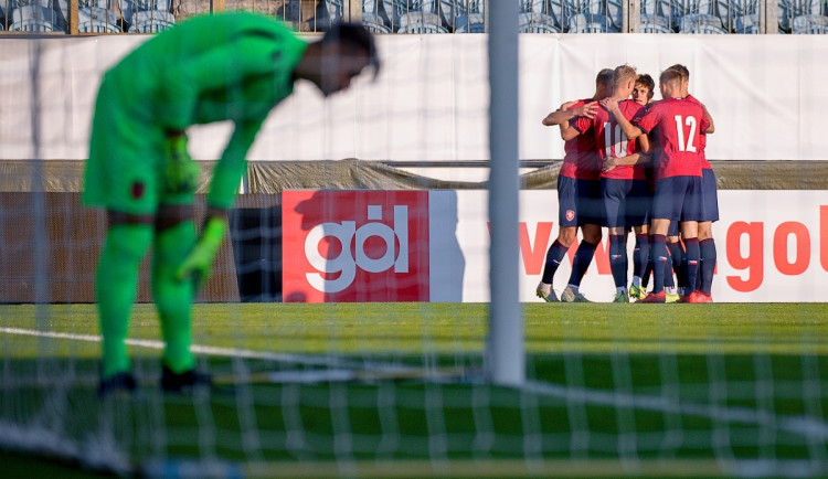 Česká reprezentace do 21 let porazila Albánii 4:0