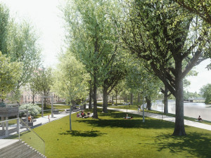 Vizualizace parku Dukelská.