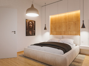 Interiér nově vznikajícího Senior Resortu na Hluboké