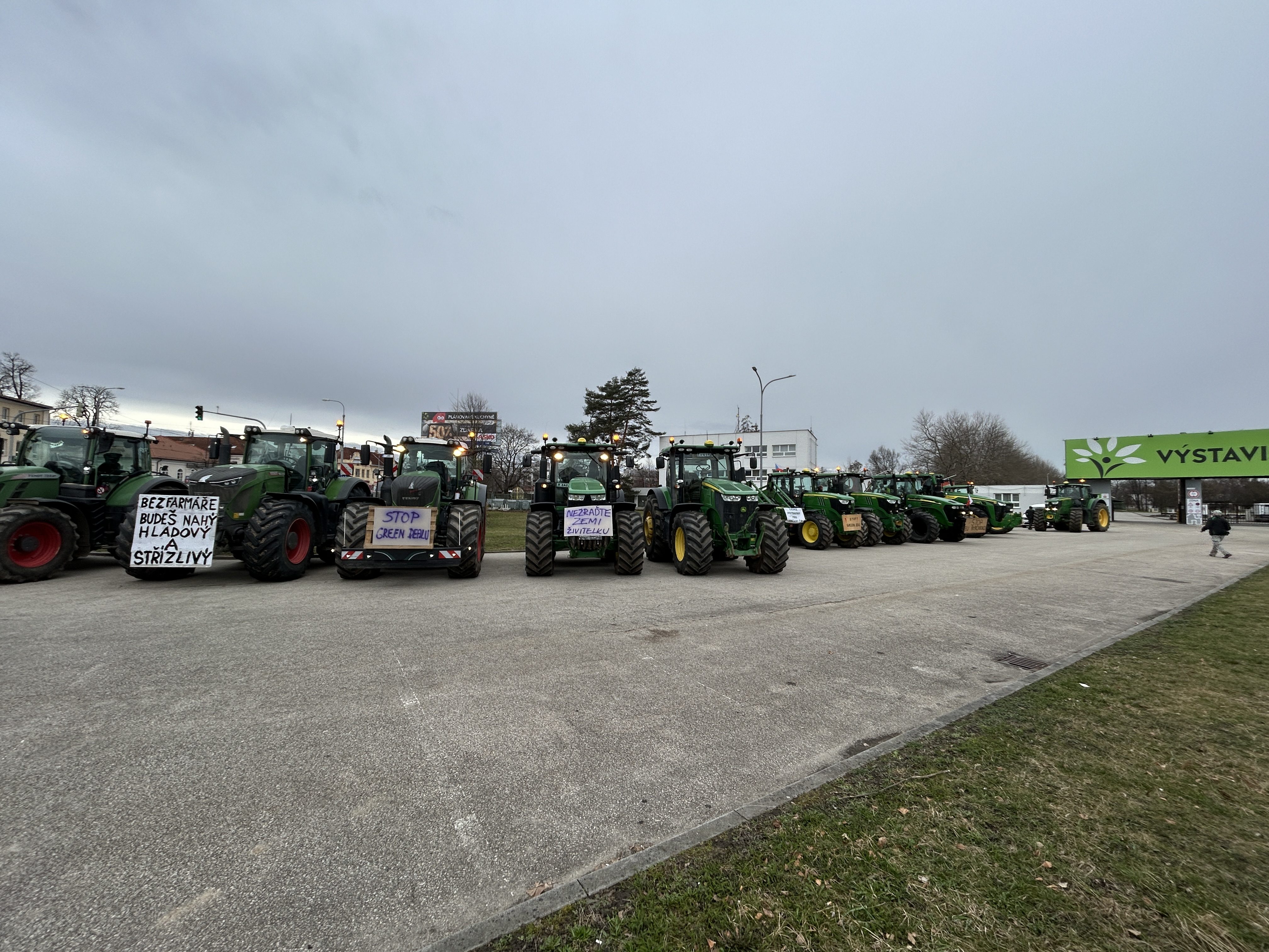Protestní akce v Českých Budějovicích.