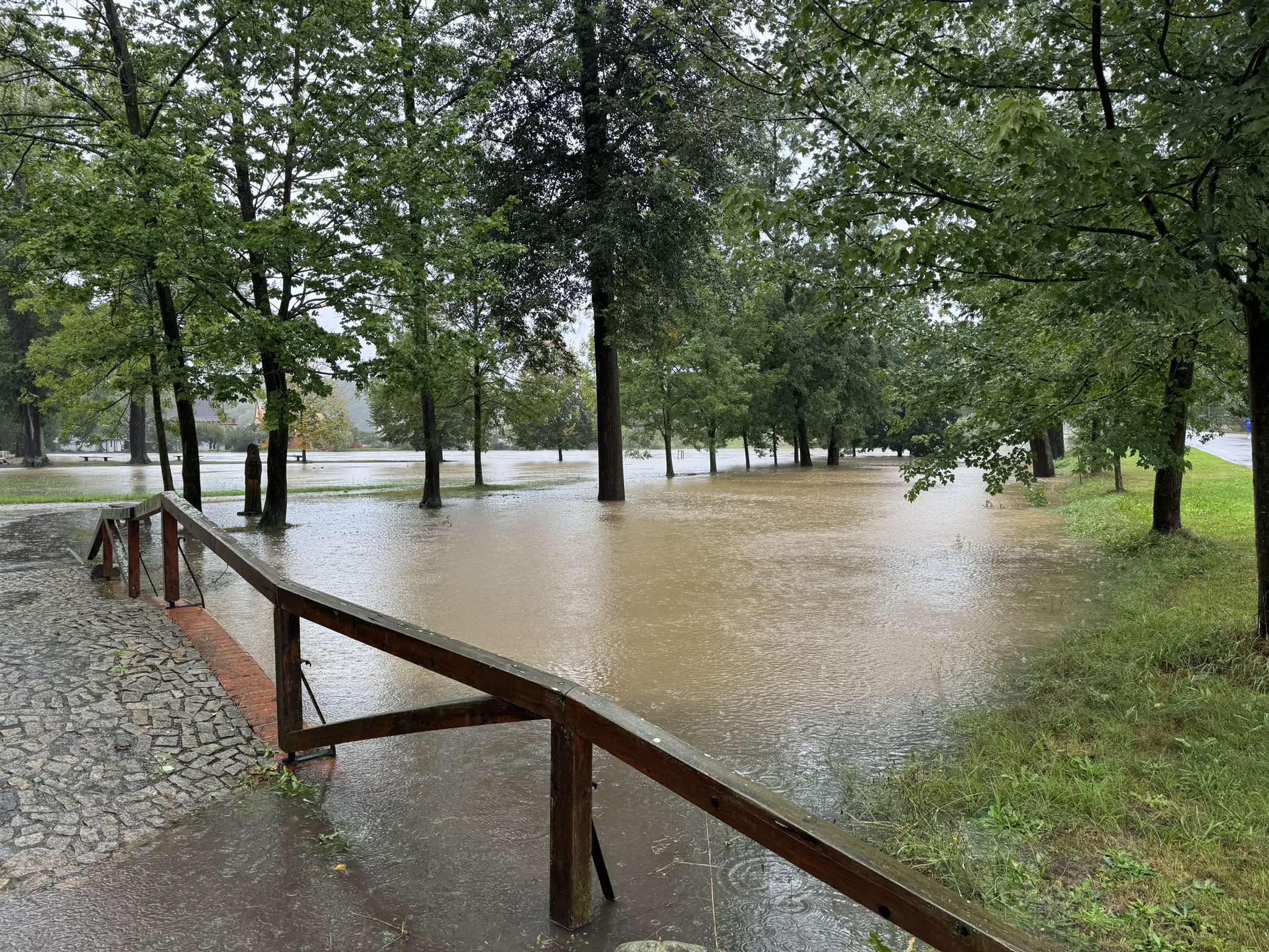 Malše v Plavě u Českých Budějovic.