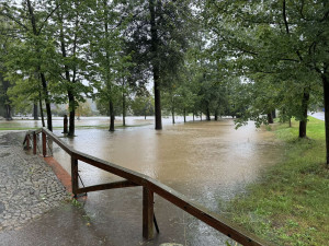 Malše v Plavě u Českých Budějovic.