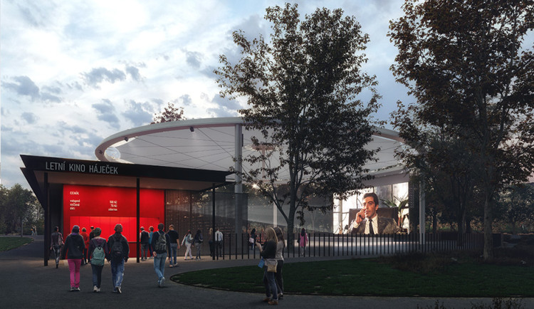 Letní kino Háječek Mimosa architekti