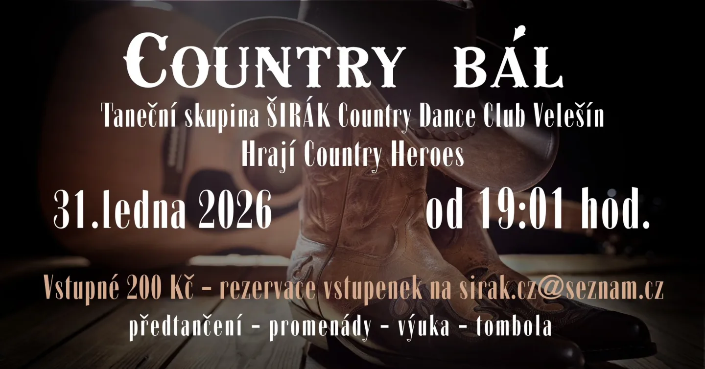 Country bál v Hostin Na Zlaté stoce
