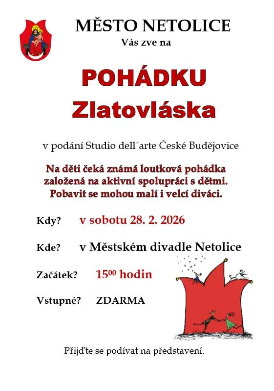 Zlatovláska – loutková pohádka pro děti