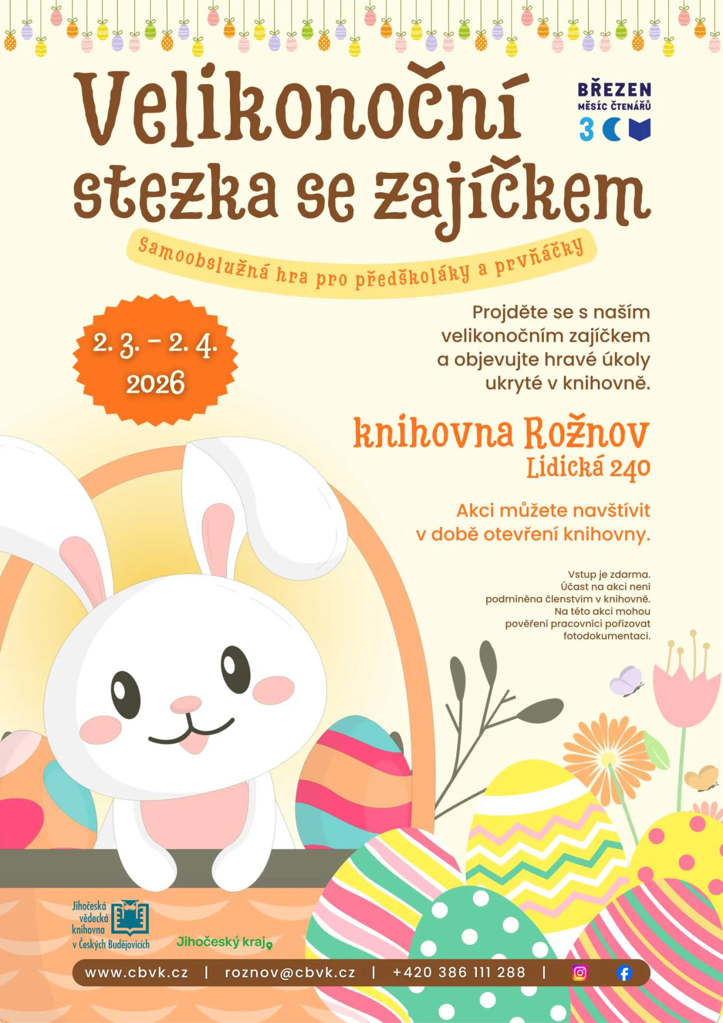 Velikonoční stezka se zajíčkem
