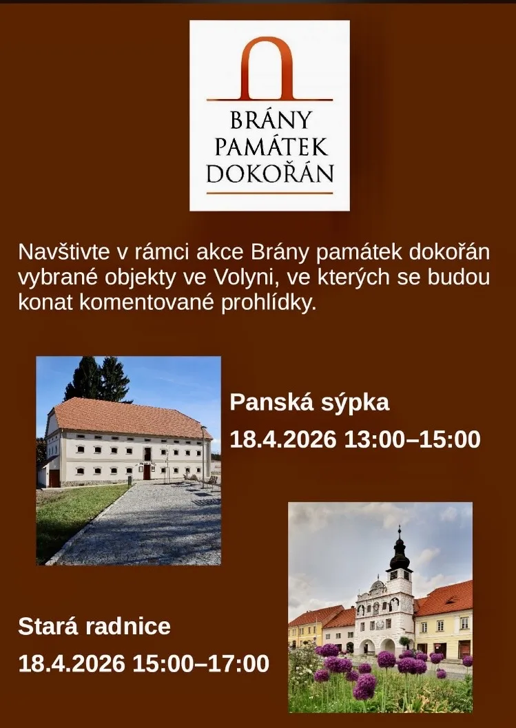 Brány památek dokořán
