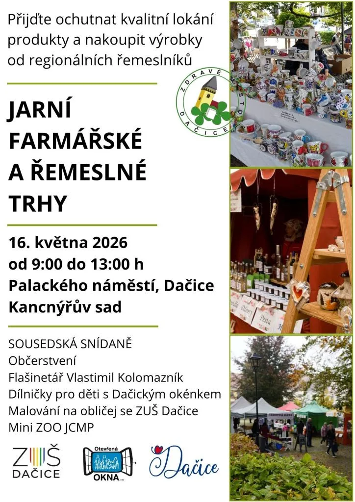 Farmářské a řemeslné trhy v Dačicích