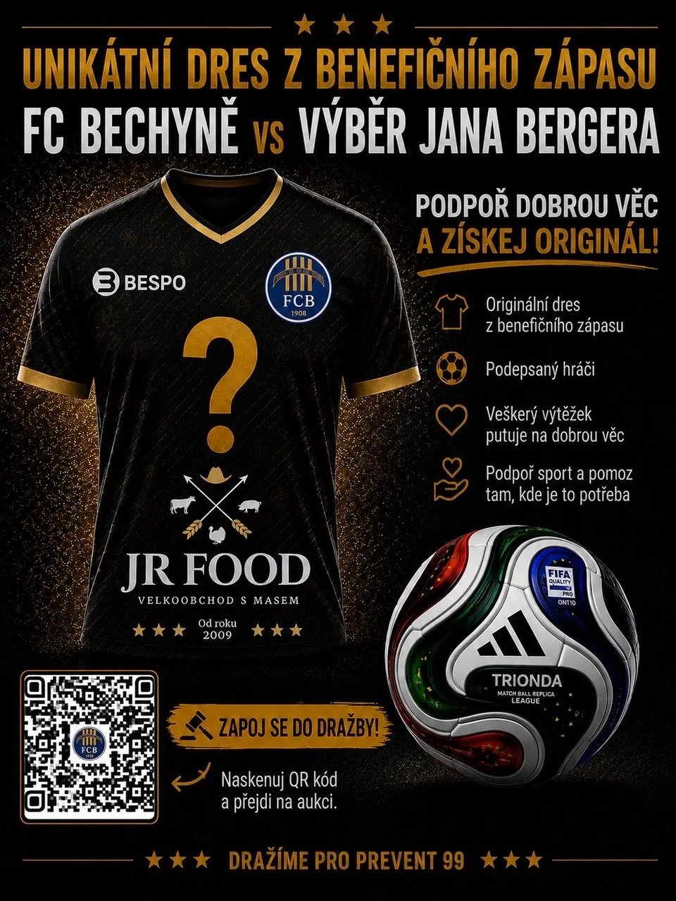 Matchday Tým legend Jana Bergera x FC Bechyně pro PREVENT 99