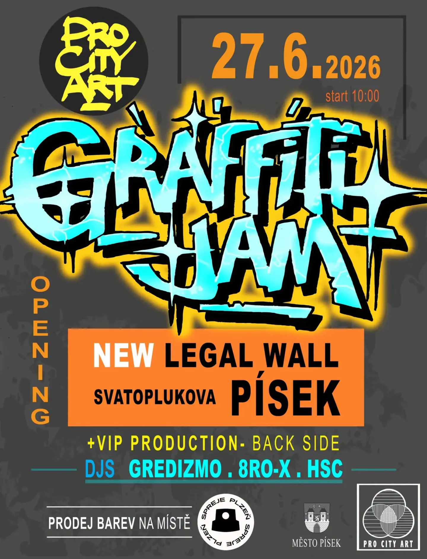 První graffiti stěna v Písku