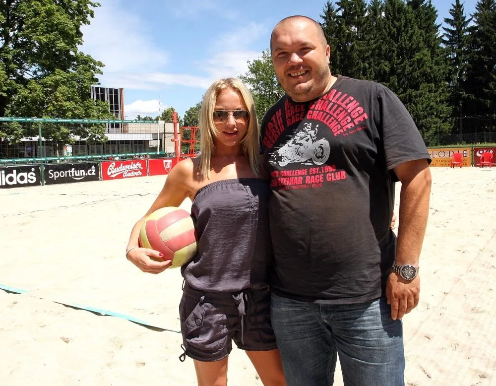 Organizátoři Benefice boršovským dětem Martina Pártlová a Jaroslav Hrubý