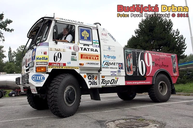 Tatra 815, se kterou Karel Loprais třikrát vyhrál dakarskou rallye
