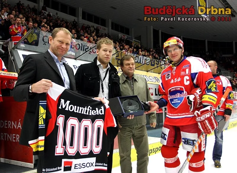Kapitán Mountfieldu František Ptáček nastoupil do 1000. extraligového zápasu