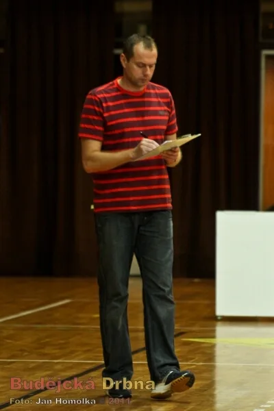 Trenér českobudějovického týmu Mgr. Jan Svoboda