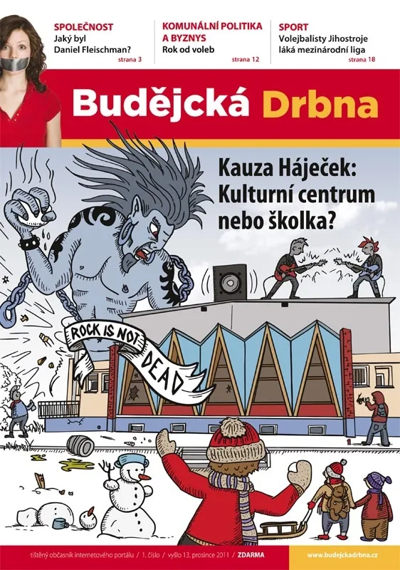 Titulní strana tištěného občasníku