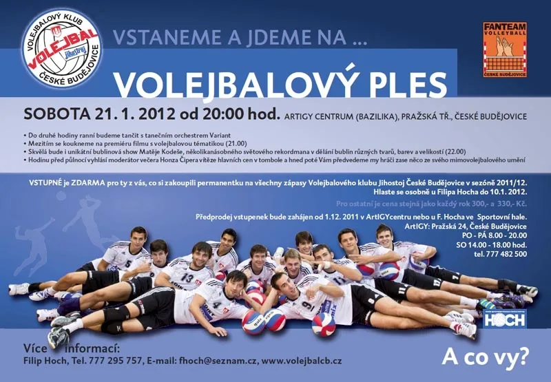 Volejbalový ples Jihostroje