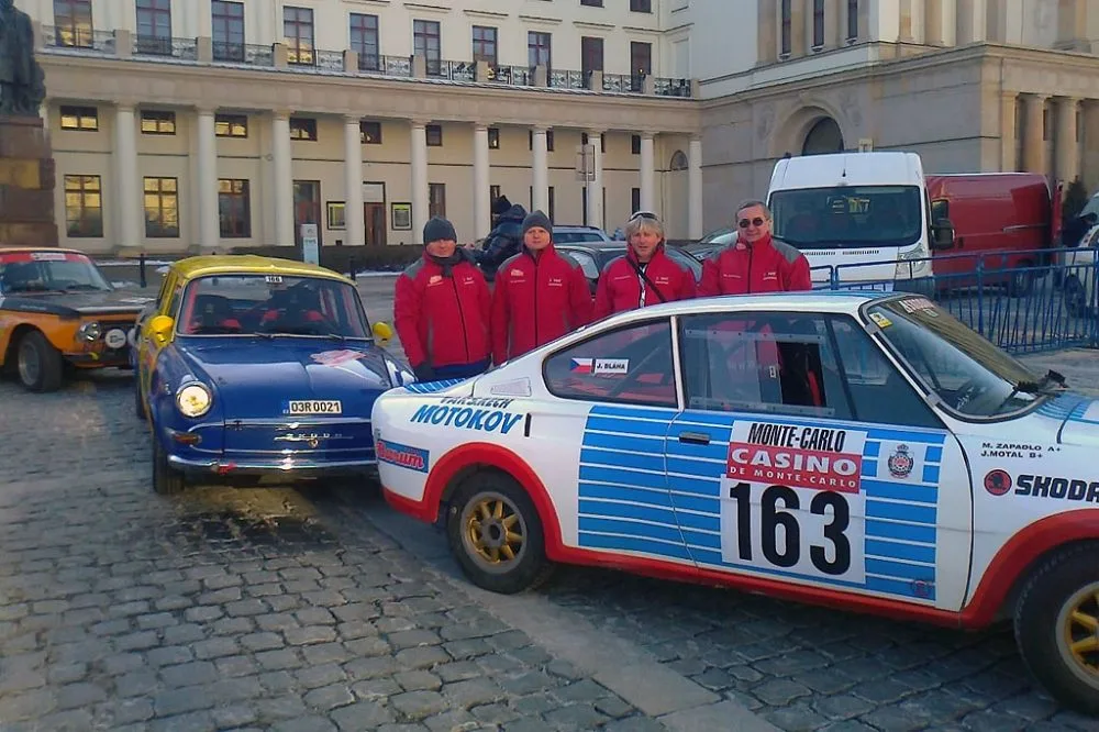 Posádky týmu ČK motorsport. Zleva Stanislav Kopt, Vlastimil Bidelnica, Jan Bláha a Karel Mach