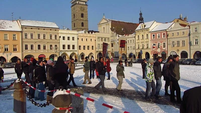 Budějcký protest proti dohodě ACTA