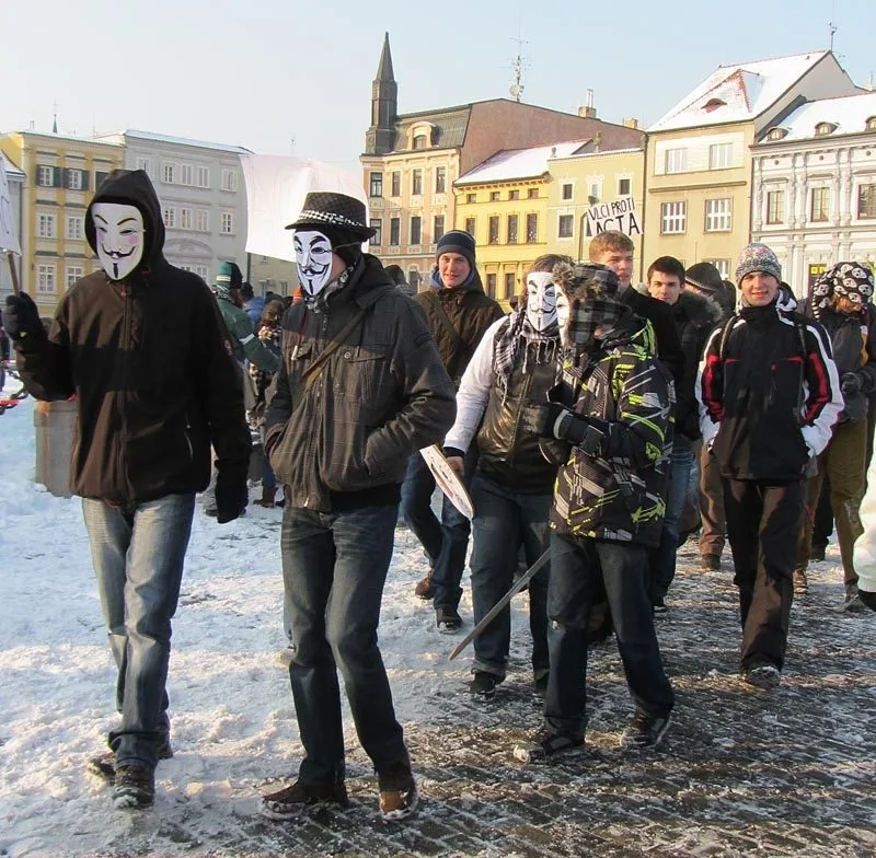 Budějcký protest proti dohodě ACTA