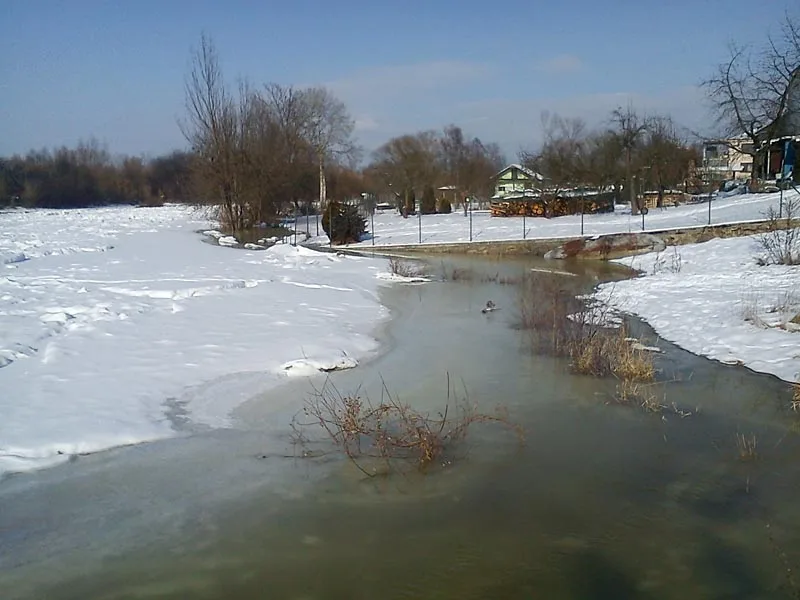Vltava v Rožnově (14. února)