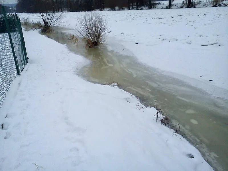 Vltava v Rožnově (13. února)