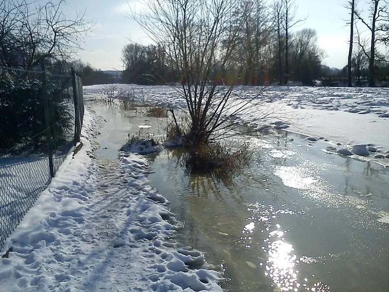 Vltava v Rožnově (14. února)