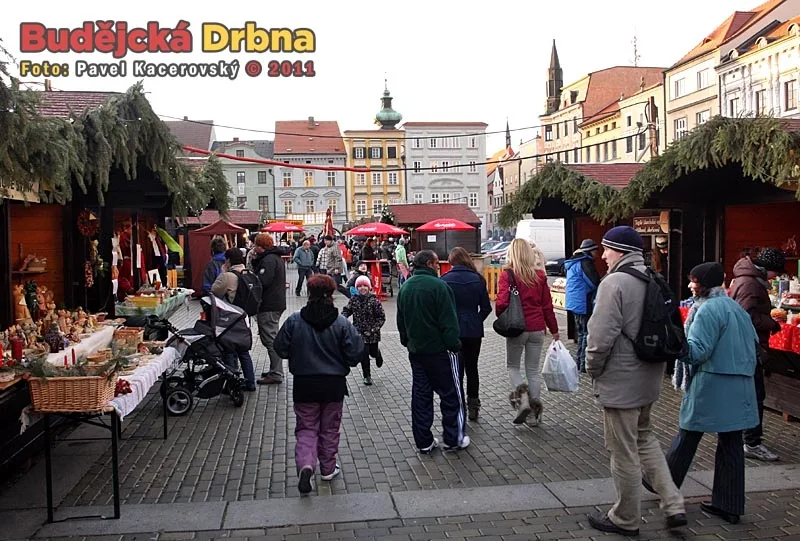 Vánoční trhy na budějckém náměstí