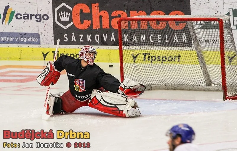 Budějcký gólman Jakub Kovář