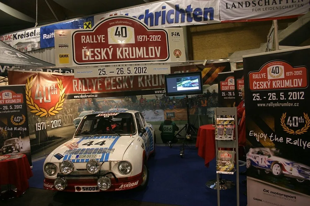 Při Mobil Salonu bude k vidění i expozice blížícího se jubilejního 40. ročníku Rallye Český Krumlov spolu s historickou Škodou 130 RS