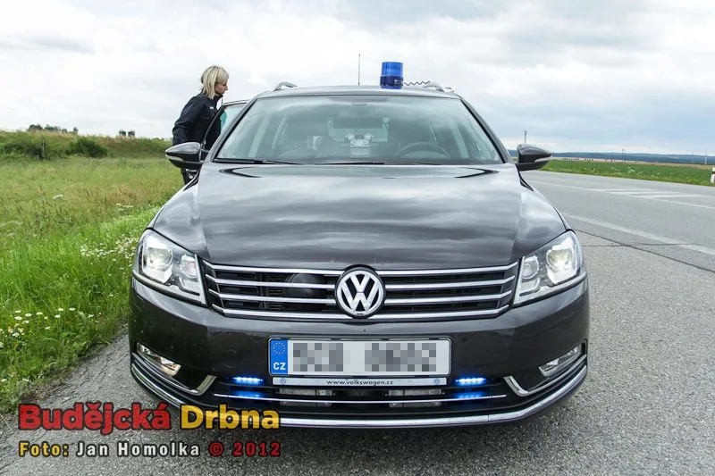 Policejní Passat v akci