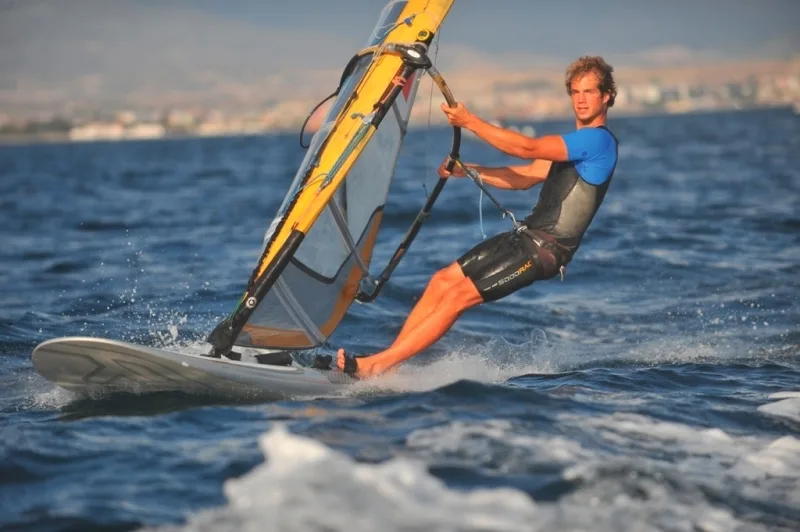 Jediný budějcký olympionik, budějcký windsurfař Karel Lavický