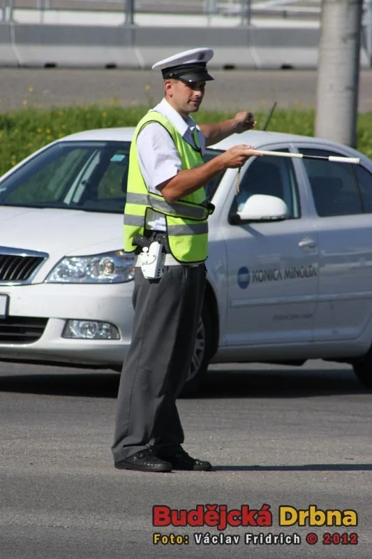 Soutěž dopravních policistů u Výstaviště