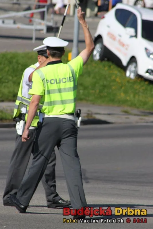 Soutěž dopravních policistů u Výstaviště