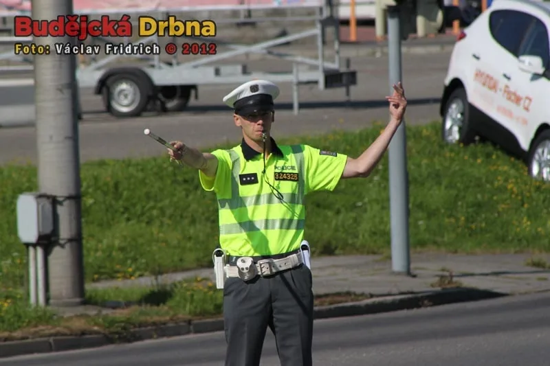 Soutěž dopravních policistů u Výstaviště