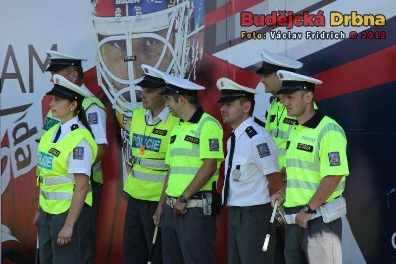 Soutěž dopravních policistů u Výstaviště