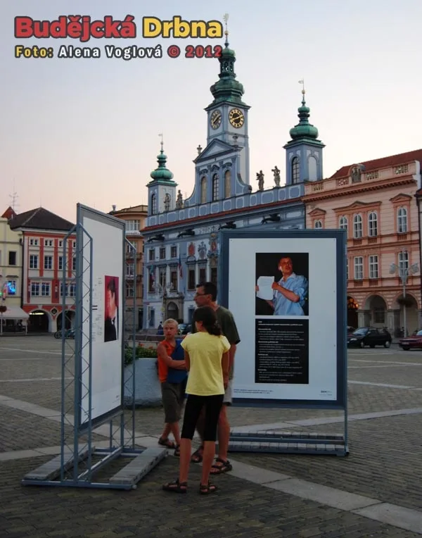 I děti pozorují výstavu se zaujetím, ale téměř u každého panelu potřebují vysvětlení dospělého