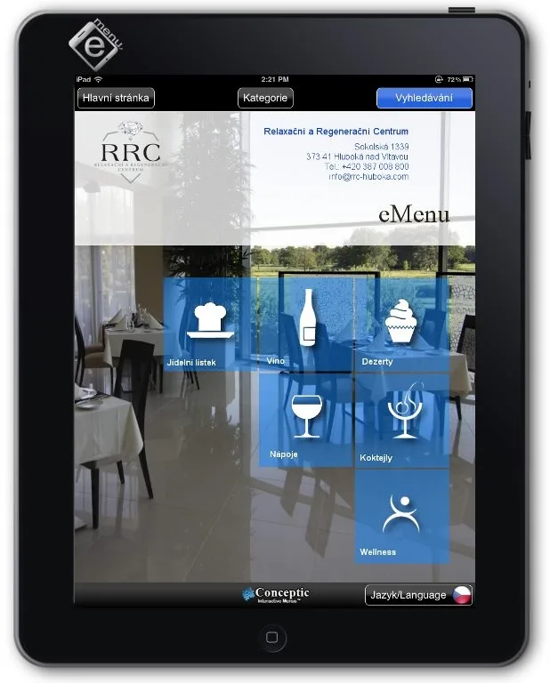 RestauRaCe Hluboká: eMenu 1